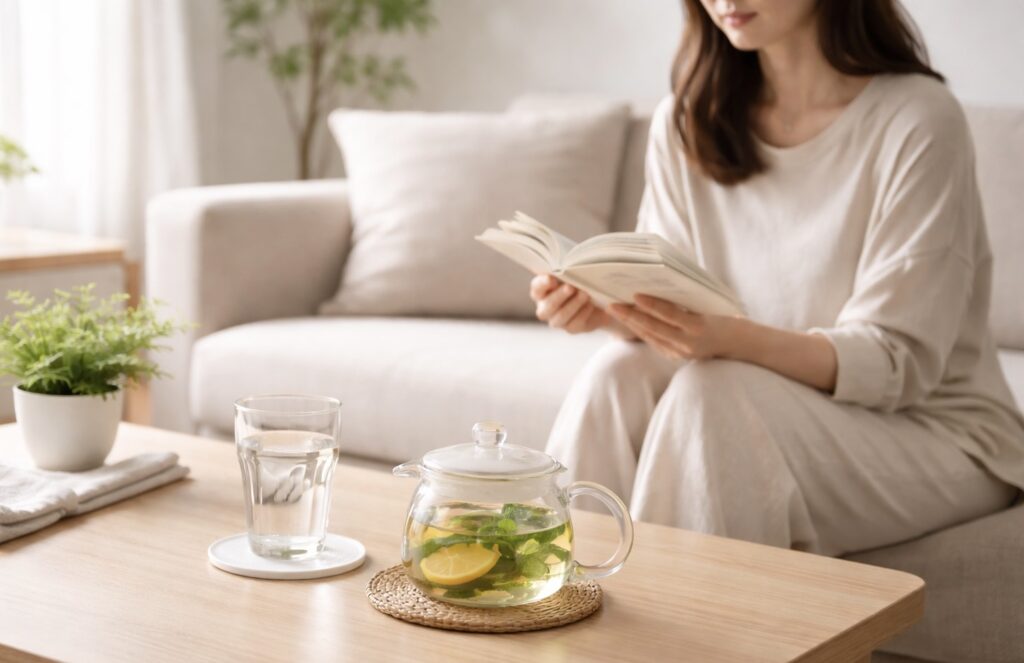 午後の時間をゆっくり過ごす