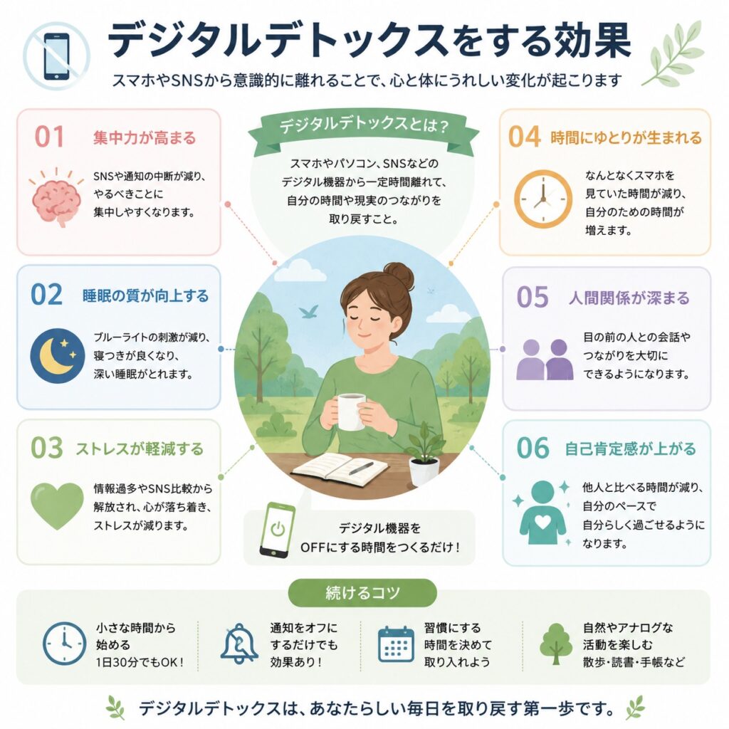 デジタルから距離を置くことには良い効果がある
