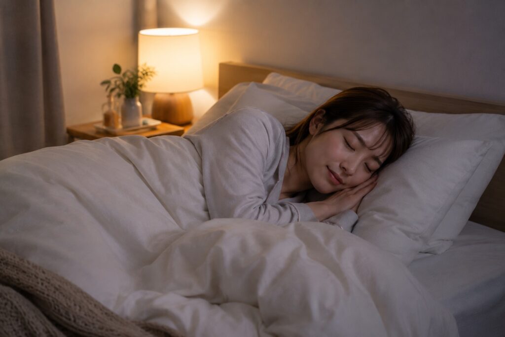 夜の睡眠をしっかりとる