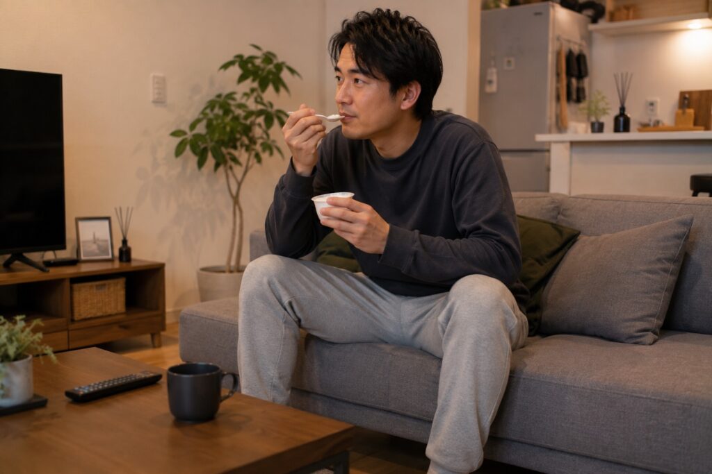 小腹が空いたらヨーグルトを食べる