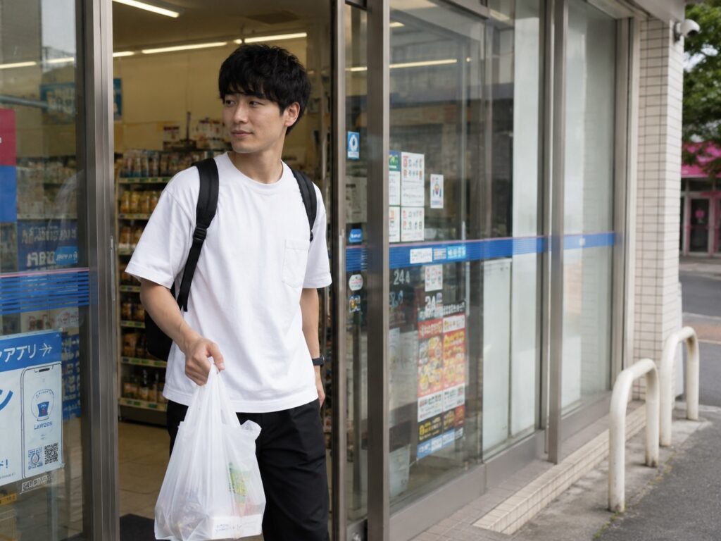 料理が面倒なのでコンビニで食品を買う