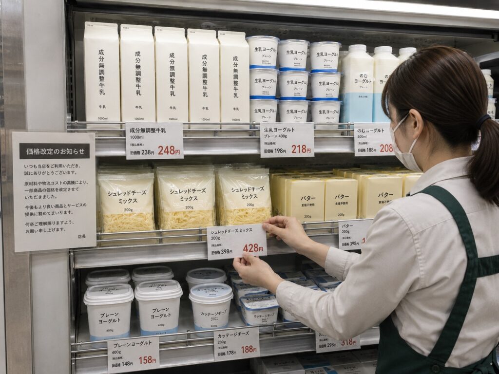 値上がりしていく食料品